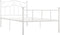 vidaXL - Bedframe - metaal - wit - 90x200 - cm