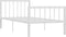 vidaXL - Bedframe - metaal - wit - 90x200 - cm