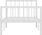 vidaXL - Bedframe - metaal - wit - 90x200 - cm