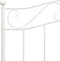vidaXL - Bedframe - metaal - wit - 90x200 - cm