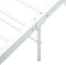 vidaXL - Bedframe - metaal - wit - 90x200 - cm