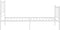 vidaXL - Bedframe - metaal - wit - 90x200 - cm