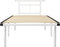 vidaXL - Bedframe - metaal - wit - 90x200 - cm