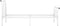 vidaXL - Bedframe - metaal - wit - 90x200 - cm