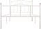 vidaXL - Bedframe - metaal - wit - 90x200 - cm