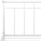 vidaXL - Bedframe - metaal - wit - 90x200 - cm