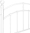 vidaXL - Bedframe - metaal - wit - 90x200 - cm