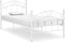 vidaXL - Bedframe - metaal - wit - 90x200 - cm