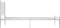 vidaXL - Bedframe - metaal - wit - 90x200 - cm