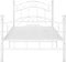 vidaXL - Bedframe - metaal - wit - 90x200 - cm