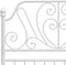 vidaXL - Bedframe - metaal - wit - 90x200 - cm