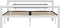 vidaXL - Bedframe - metaal - wit - en - zwart - 120x200 - cm