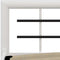 vidaXL - Bedframe - metaal - wit - en - zwart - 120x200 - cm