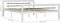 vidaXL - Bedframe - metaal - wit - en - zwart - 120x200 - cm
