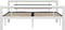vidaXL - Bedframe - metaal - wit - en - zwart - 140x200 - cm