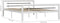 vidaXL - Bedframe - metaal - wit - en - zwart - 140x200 - cm