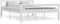 vidaXL - Bedframe - metaal - wit - en - zwart - 160x200 - cm