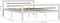 vidaXL - Bedframe - metaal - wit - en - zwart - 160x200 - cm