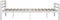 vidaXL - Bedframe - metaal - wit - en - zwart - 160x200 - cm