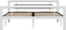 vidaXL - Bedframe - metaal - wit - en - zwart - 160x200 - cm