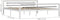 vidaXL - Bedframe - metaal - wit - en - zwart - 180x200 - cm