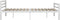 vidaXL - Bedframe - metaal - wit - en - zwart - 180x200 - cm