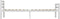 vidaXL - Bedframe - metaal - wit - en - zwart - 90x200 - cm