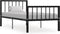 vidaXL - Bedframe - metaal - zwart - 100x200 - cm