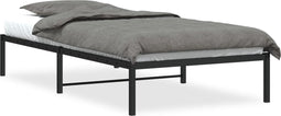 vidaXL - Bedframe - metaal - zwart - 100x200 - cm