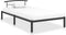 vidaXL - Bedframe - metaal - zwart - 100x200 - cm