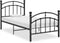 vidaXL - Bedframe - metaal - zwart - 100x200 - cm