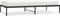 vidaXL - Bedframe - metaal - zwart - 100x200 - cm