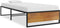 vidaXL - Bedframe - metaal - zwart - 100x200 - cm