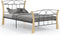 vidaXL - Bedframe - metaal - zwart - 100x200 - cm