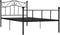 vidaXL - Bedframe - metaal - zwart - 100x200 - cm