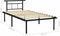 vidaXL - Bedframe - metaal - zwart - 100x200 - cm