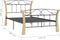 vidaXL - Bedframe - metaal - zwart - 100x200 - cm