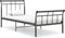vidaXL - Bedframe - metaal - zwart - 100x200 - cm