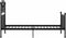 vidaXL - Bedframe - metaal - zwart - 100x200 - cm
