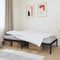 vidaXL - Bedframe - metaal - zwart - 100x200 - cm