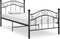 vidaXL - Bedframe - metaal - zwart - 100x200 - cm