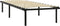 vidaXL - Bedframe - metaal - zwart - 100x200 - cm