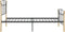 vidaXL - Bedframe - metaal - zwart - 100x200 - cm