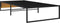 vidaXL - Bedframe - metaal - zwart - 100x200 - cm