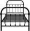 vidaXL - Bedframe - metaal - zwart - 100x200 - cm