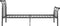 vidaXL - Bedframe - metaal - zwart - 100x200 - cm