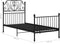 vidaXL - Bedframe - metaal - zwart - 100x200 - cm