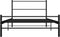 vidaXL - Bedframe - metaal - zwart - 100x200 - cm