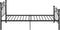 vidaXL - Bedframe - metaal - zwart - 100x200 - cm