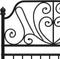 vidaXL - Bedframe - metaal - zwart - 100x200 - cm